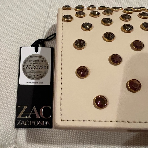 Zac Posen crystal adorned cross body/clutch bag - Picture 9 of 9